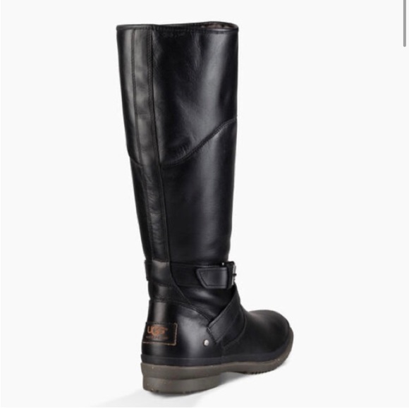 UGG Evanna Waterproof Black Boots - Picture 2 of 7